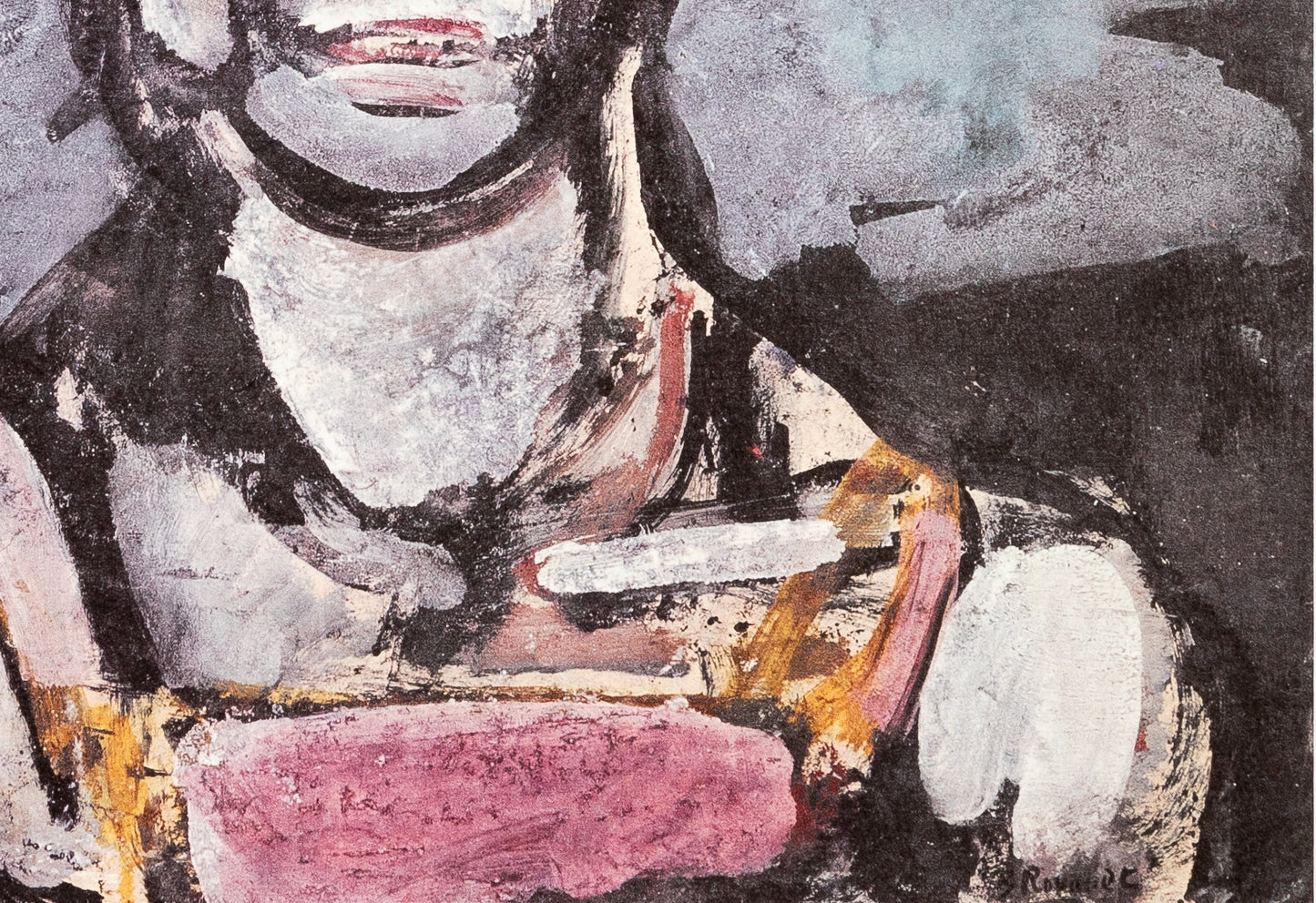 Georges ROUAULT : Pierrot le Clown - Lithographie signée