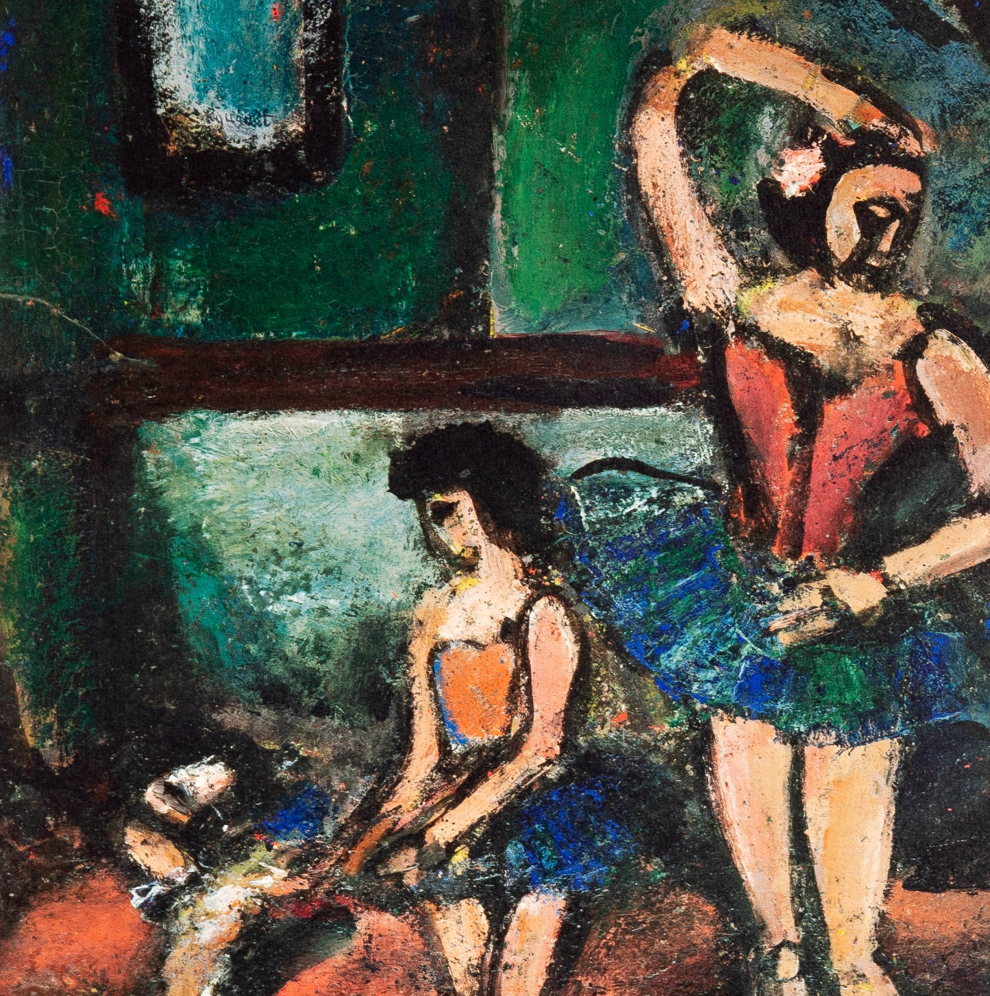 Georges ROUAULT : Danseuses au chien blanc - Lithographie