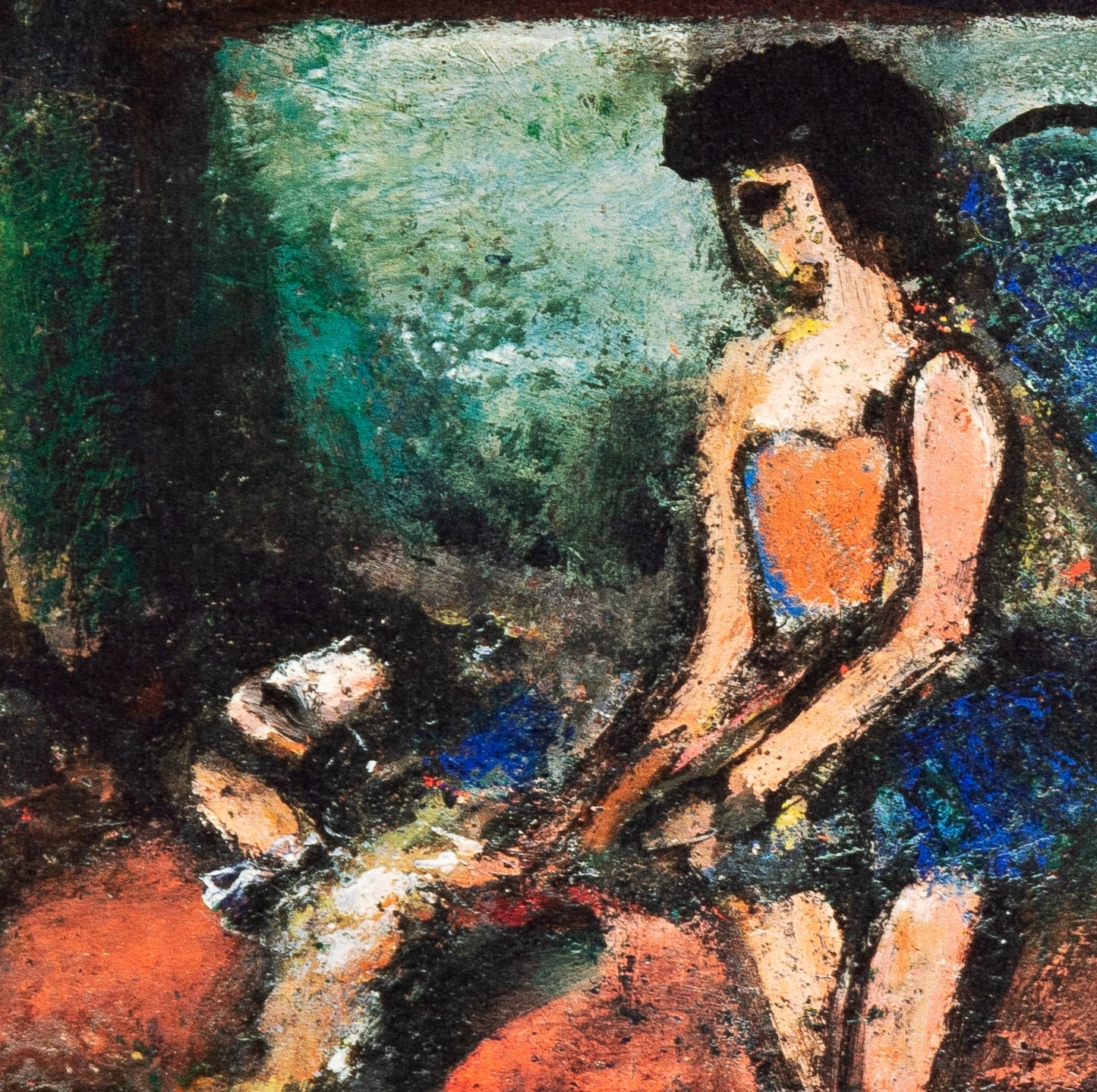 Georges ROUAULT : Danseuses au chien blanc - Lithographie
