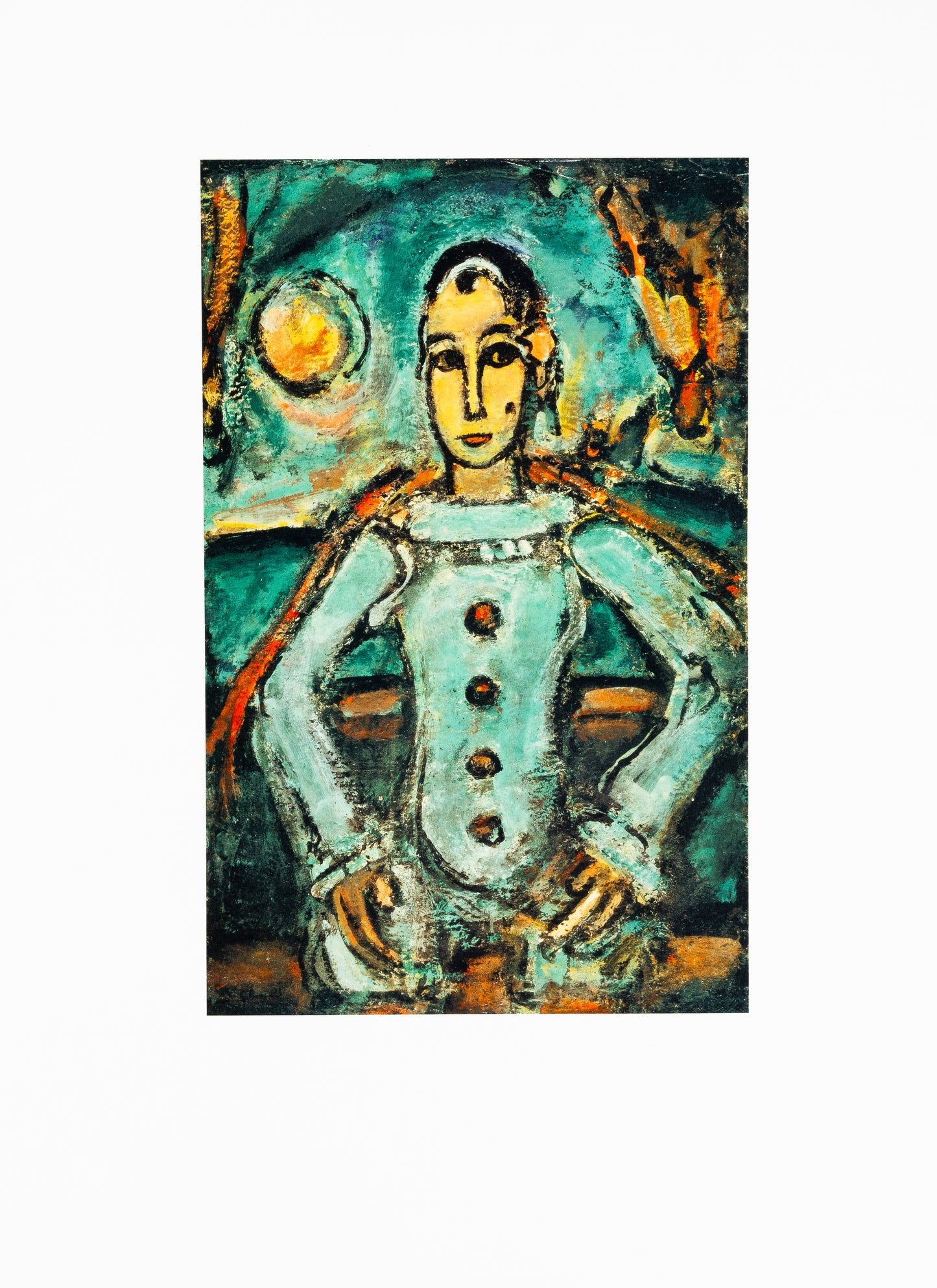 Georges ROUAULT : Pierrot le clown - Lithographie