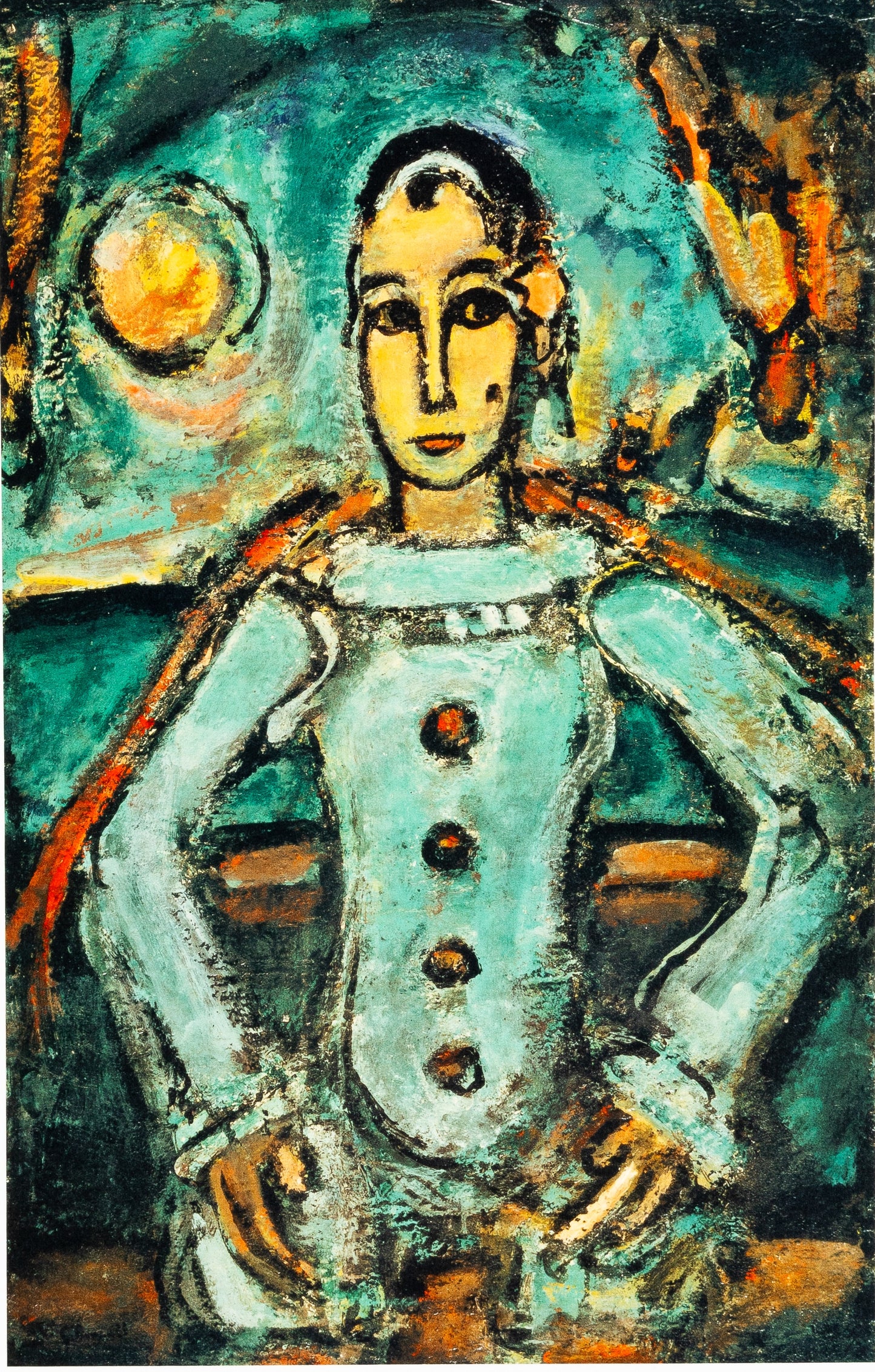 Georges ROUAULT : Pierrot le clown - Lithographie