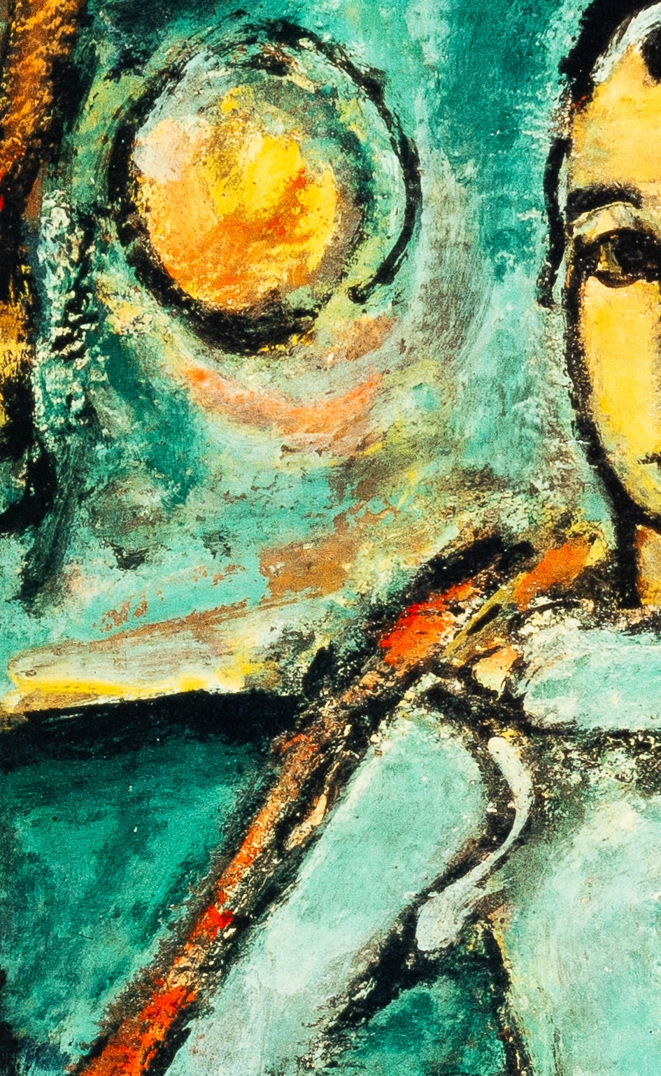 Georges ROUAULT : Pierrot le clown - Lithographie