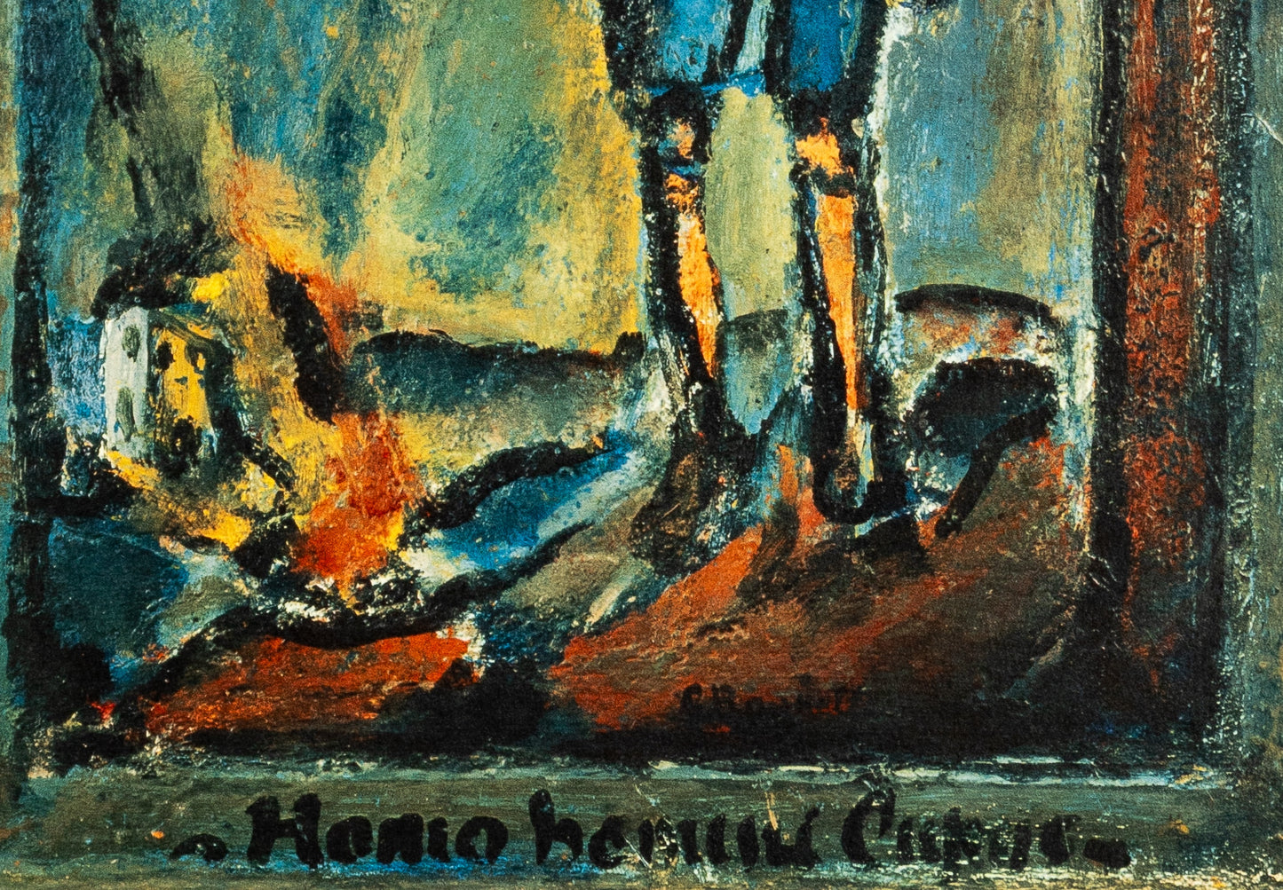Georges ROUAULT : Le pendu - Lithographie