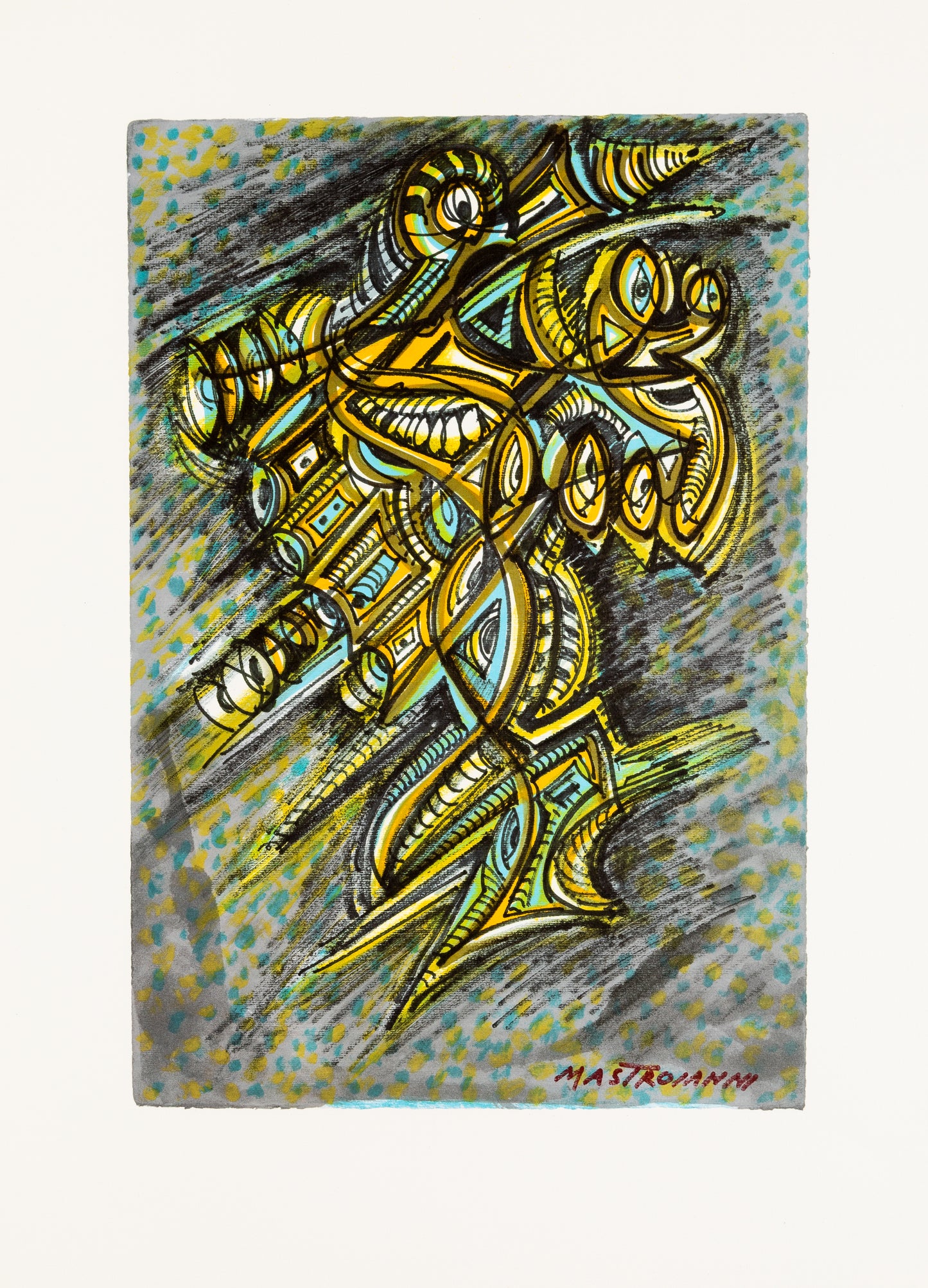 Umberto MASTROIANNI : Les fantômes de Hölderlin - Lithographie signée