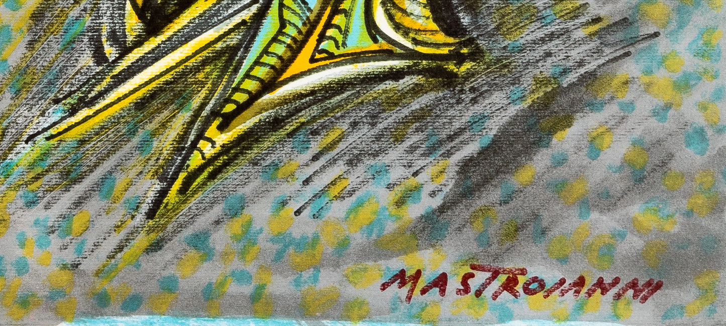 Umberto MASTROIANNI : Les fantômes de Hölderlin - Lithographie signée