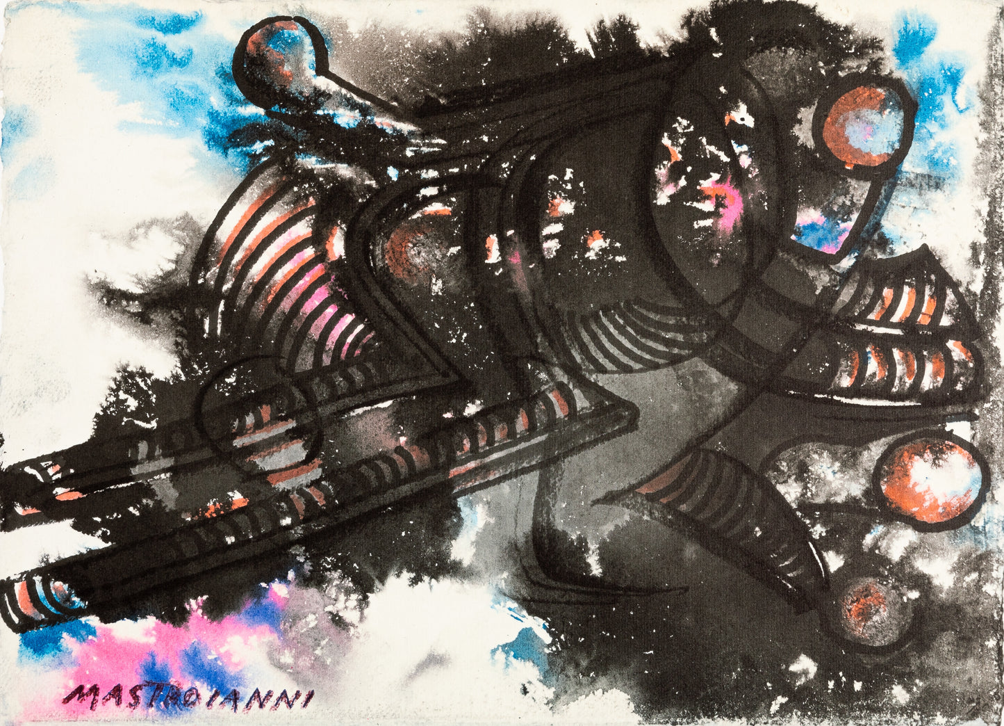 Umberto MASTROIANNI : Abélard et Héloïse - Lithographie signée