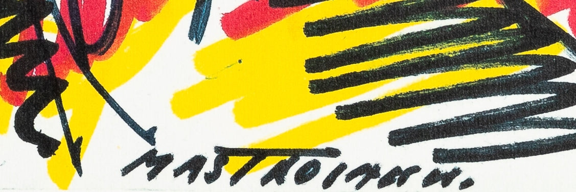 Umberto MASTROIANNI : Siegfried de Wagner - Lithographie signée