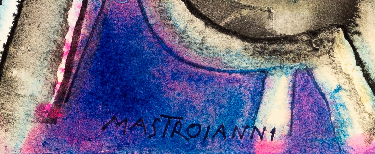 Umberto MASTROIANNI : Hommage à Pierluigi da Palestrina - Lithographie signée