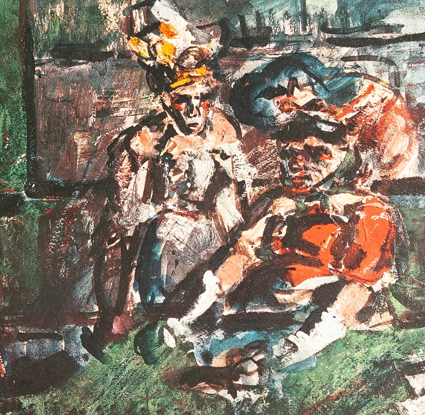 Georges ROUAULT : Les ouvreuses du cirque forain - Lithographie