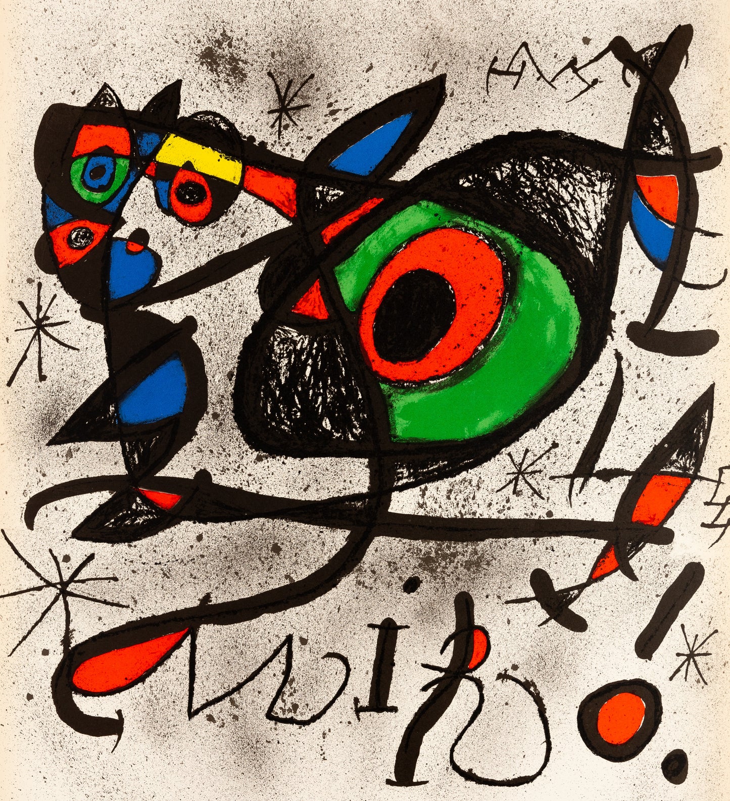Joan MIRO : Sobreteixims i Escultures - Affiche en lithographie originale signée