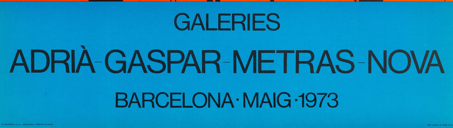 Joan MIRO : Galerie Gaspar 1973 - Affiche en lithographie originale
