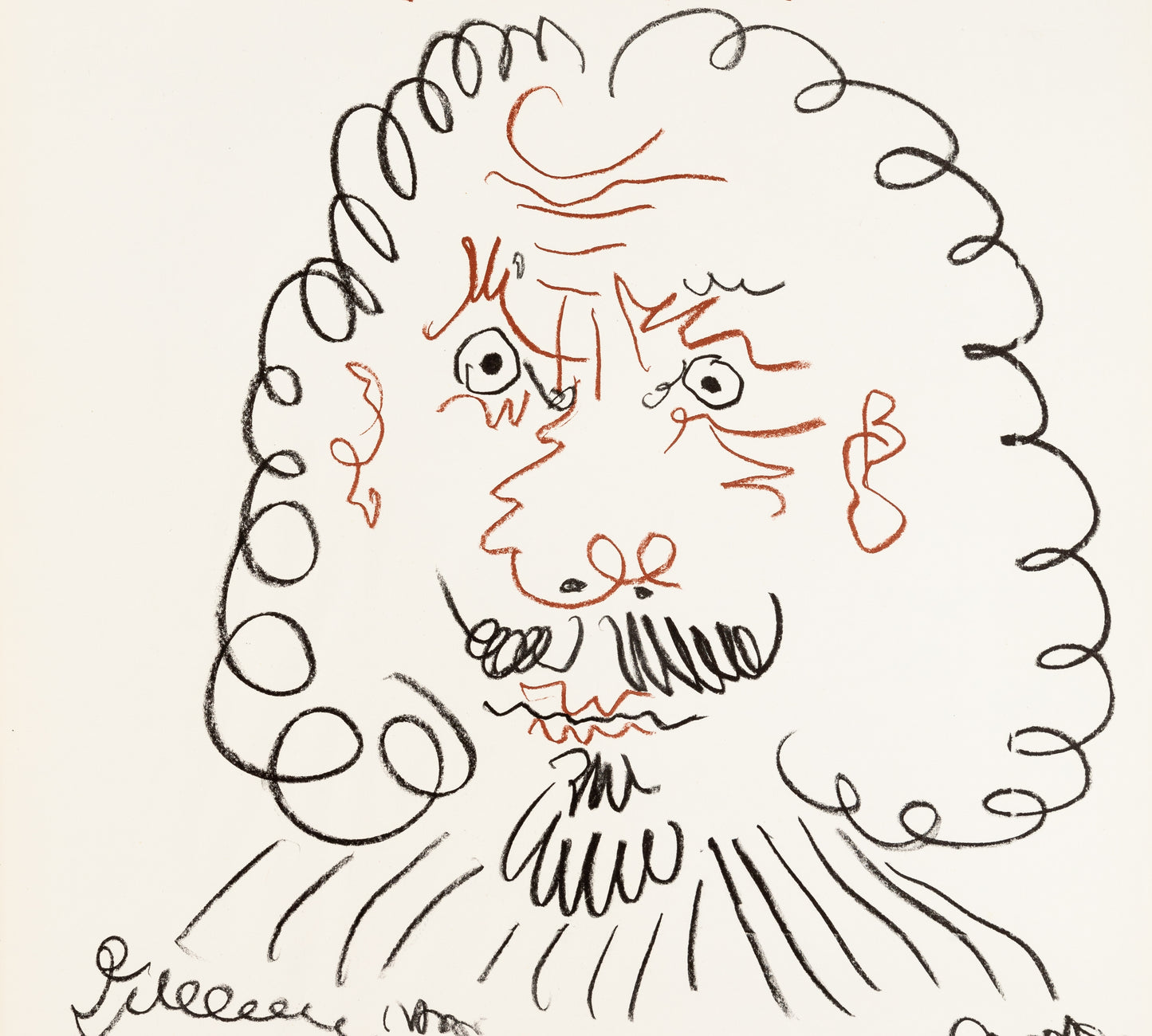 Pablo PICASSO : Le Gentilhomme - Affiche originale signée