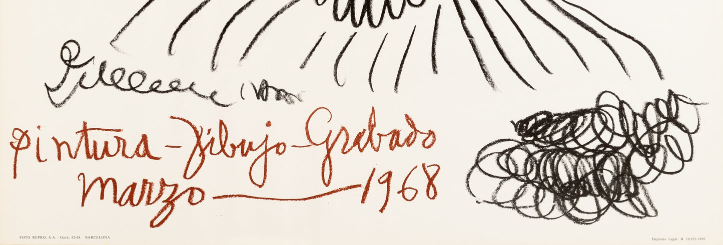 Pablo PICASSO : Le Gentilhomme - Affiche originale signée