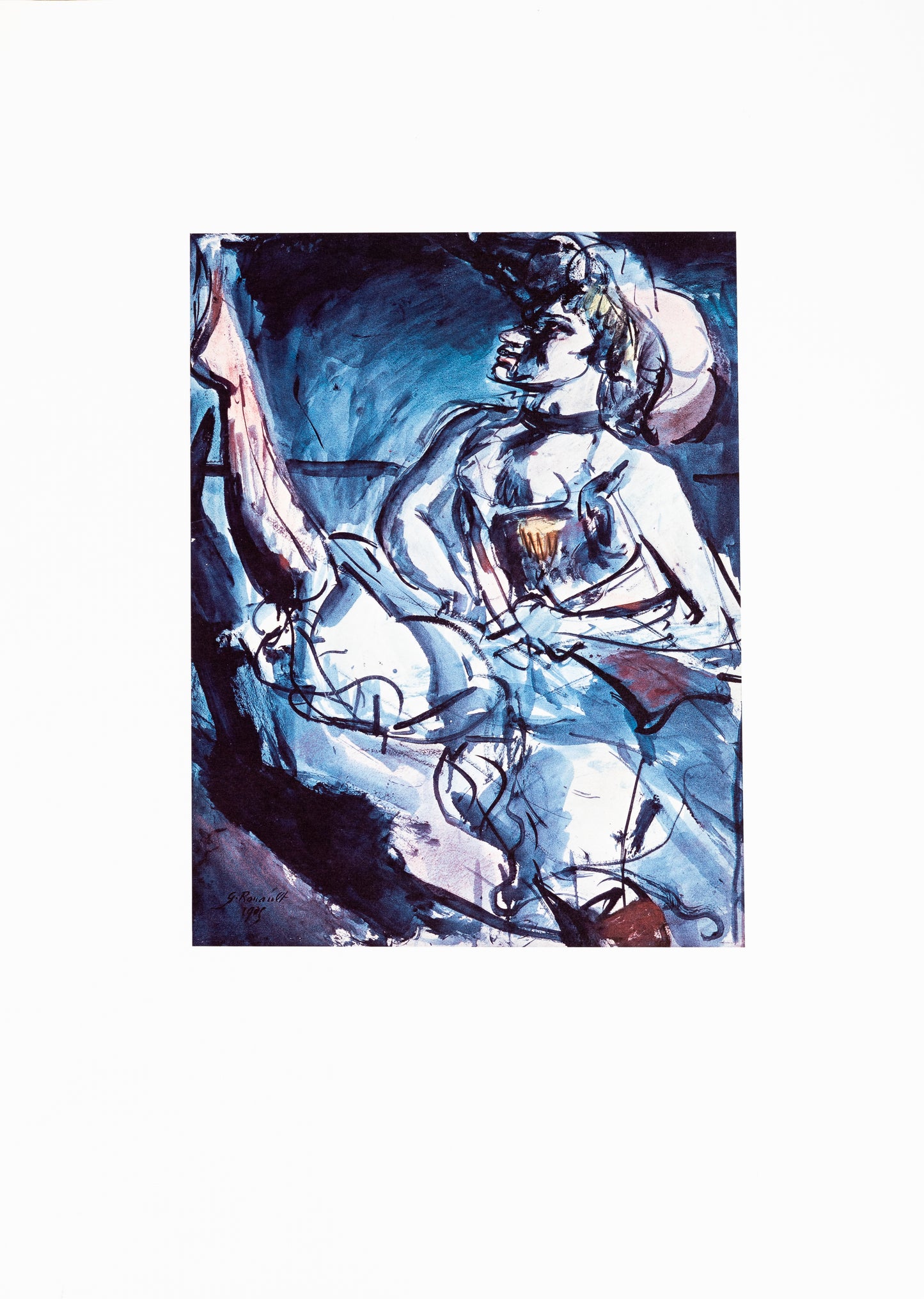 Georges ROUAULT : La Danseuse de cabaret - Lithographie signée
