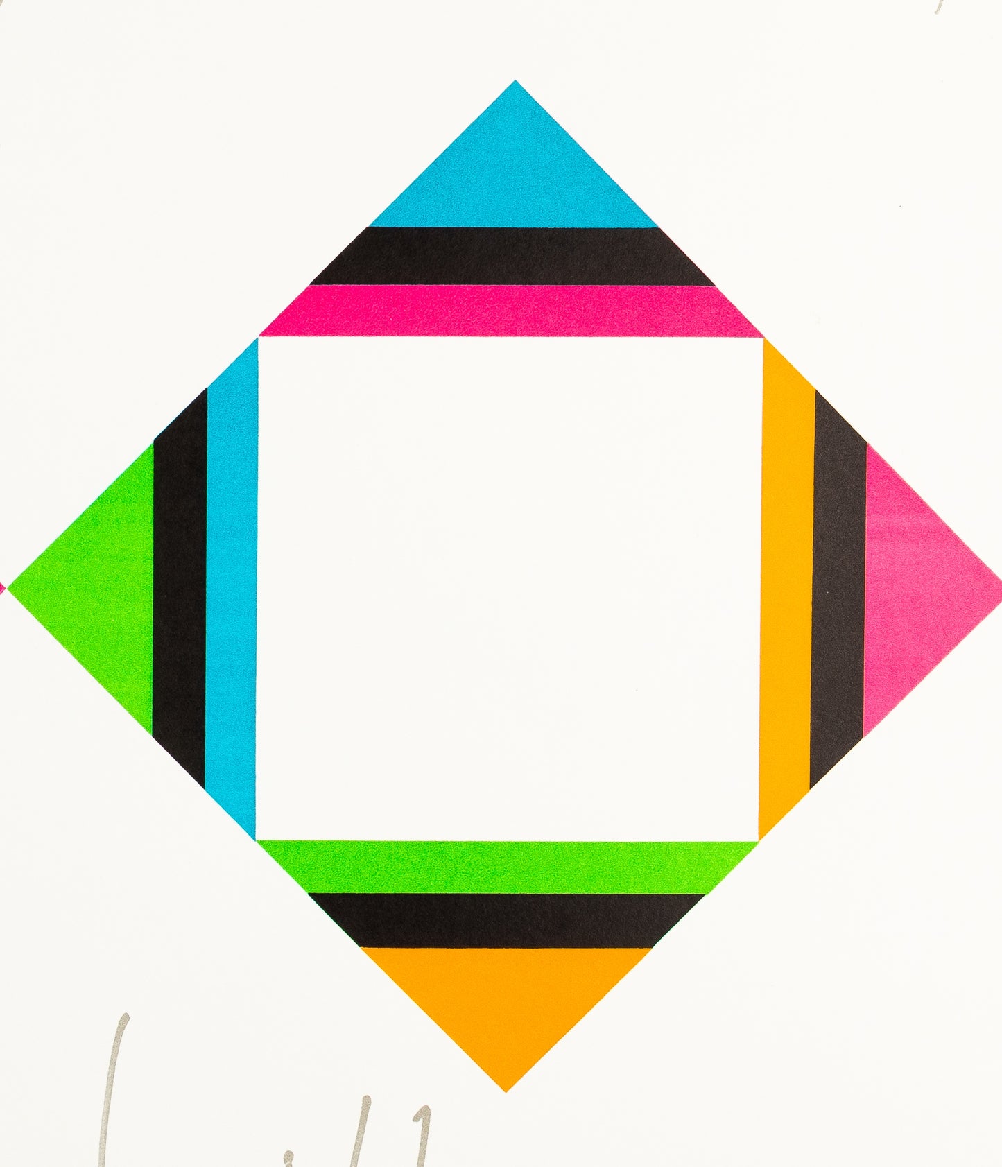 Max BILL : Composition géométrique - Lithographie originale signée