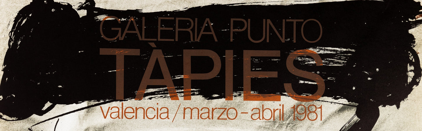 Antoni TAPIES : Galeria Punto - Affiche originale signée