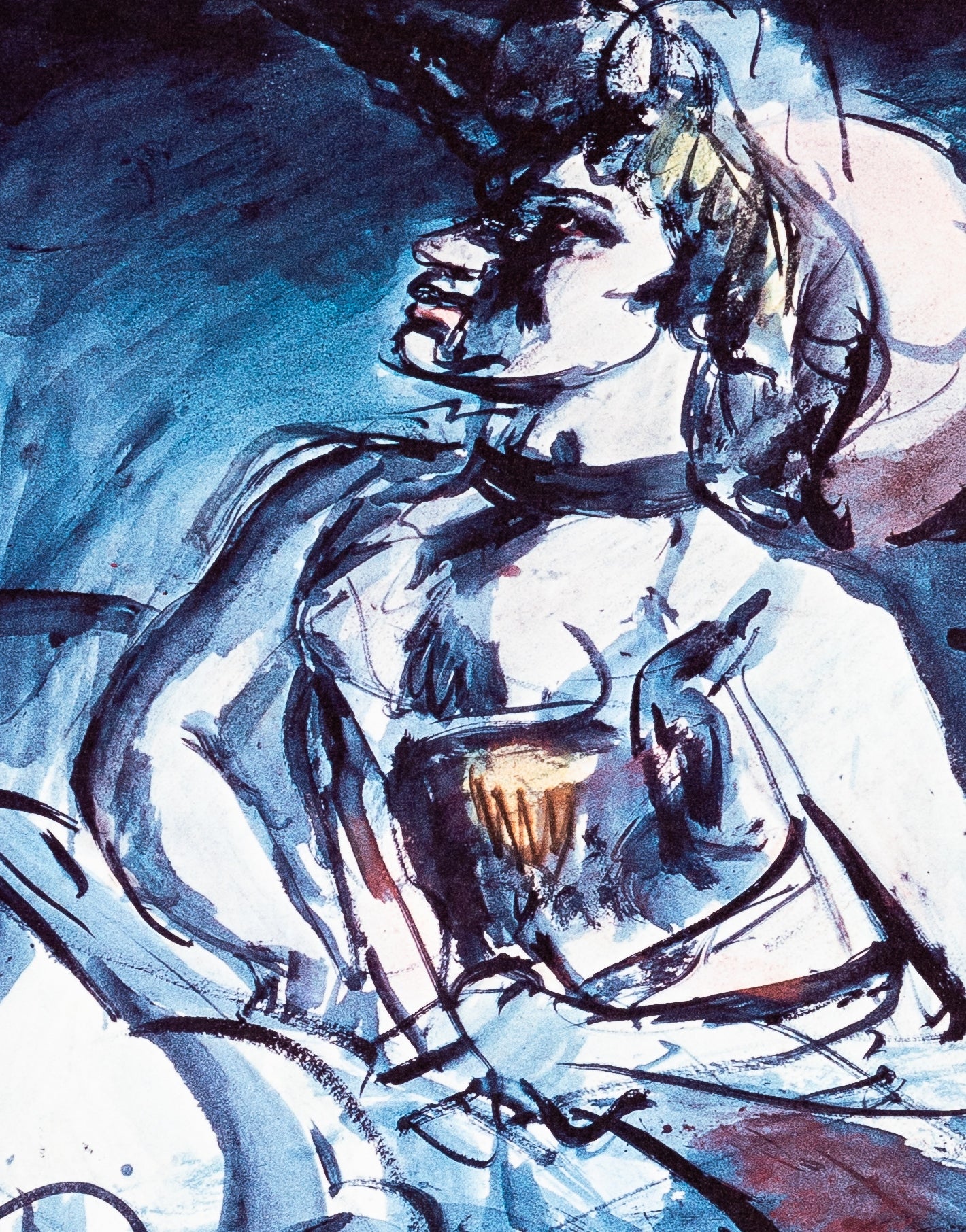 Georges ROUAULT : La Danseuse de cabaret - Lithographie signée