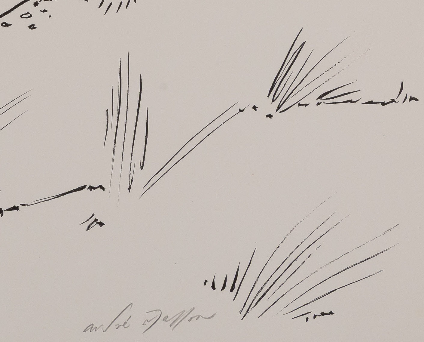 André MASSON : Erotique aux poissons - Lithographie originale signée