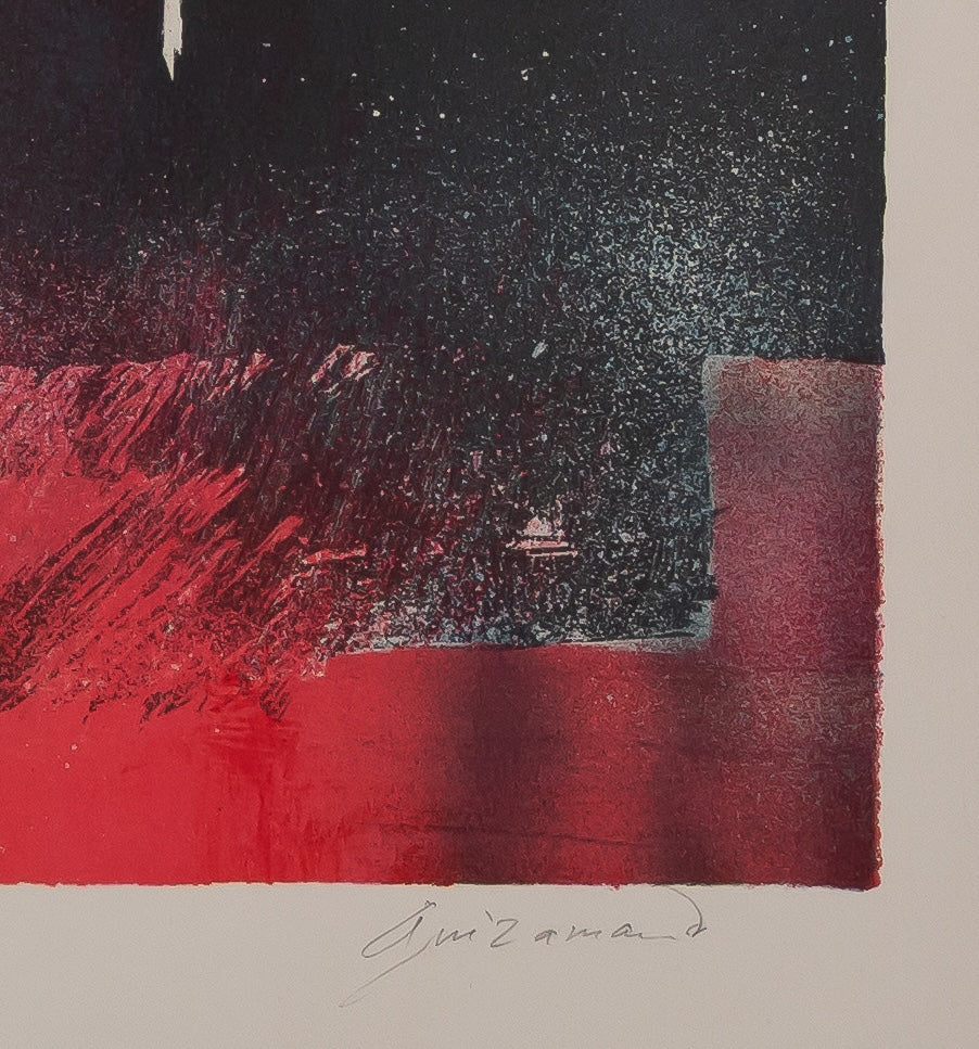 Paul GUIRAMAND : L'orchestre - Lithographie originale signée