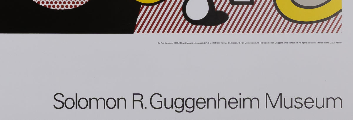 Roy LICHTENSTEIN : Go For Baroque - Affiche