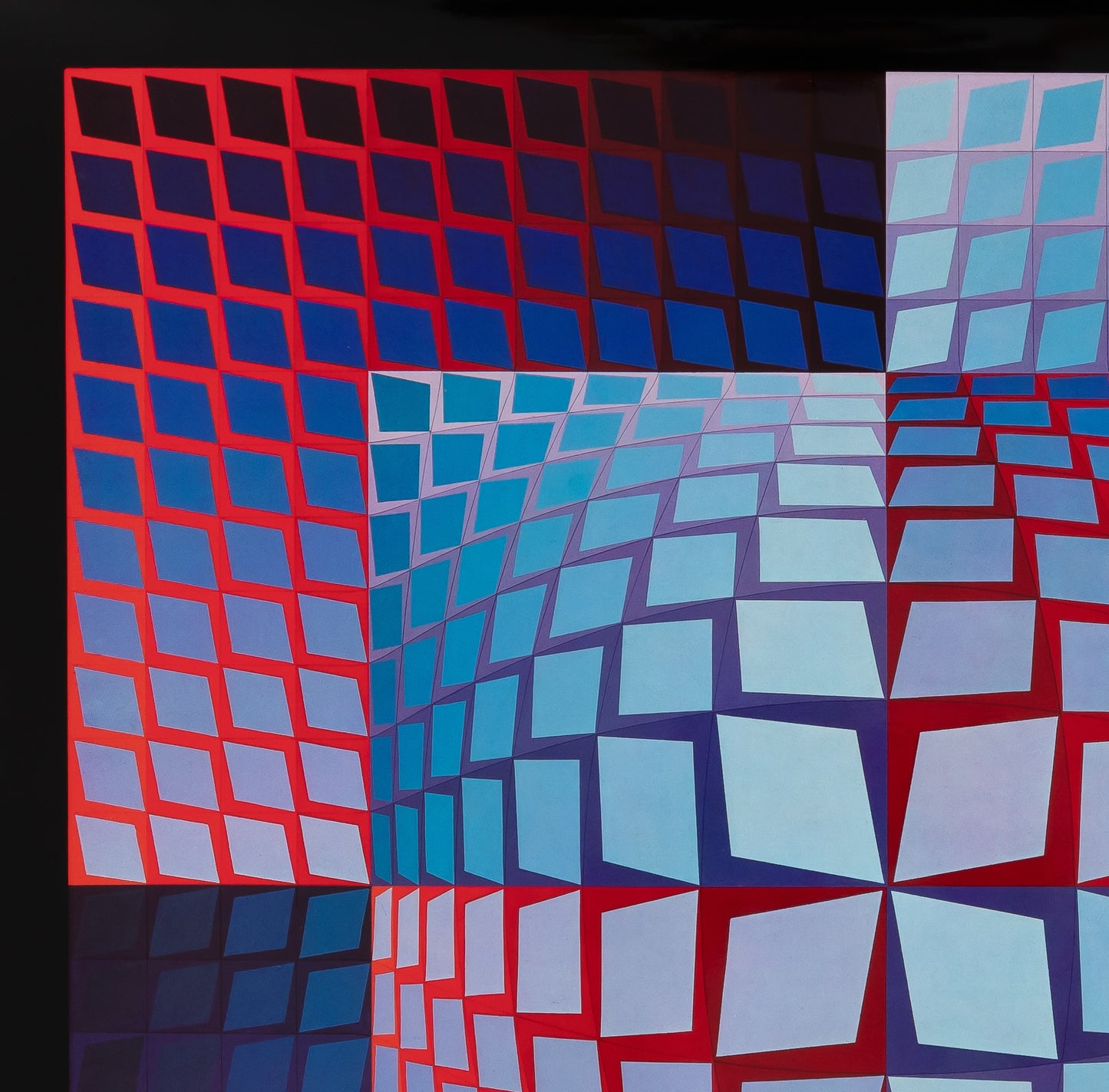Victor VASARELY : QUASAR ZETT - Héliogravure