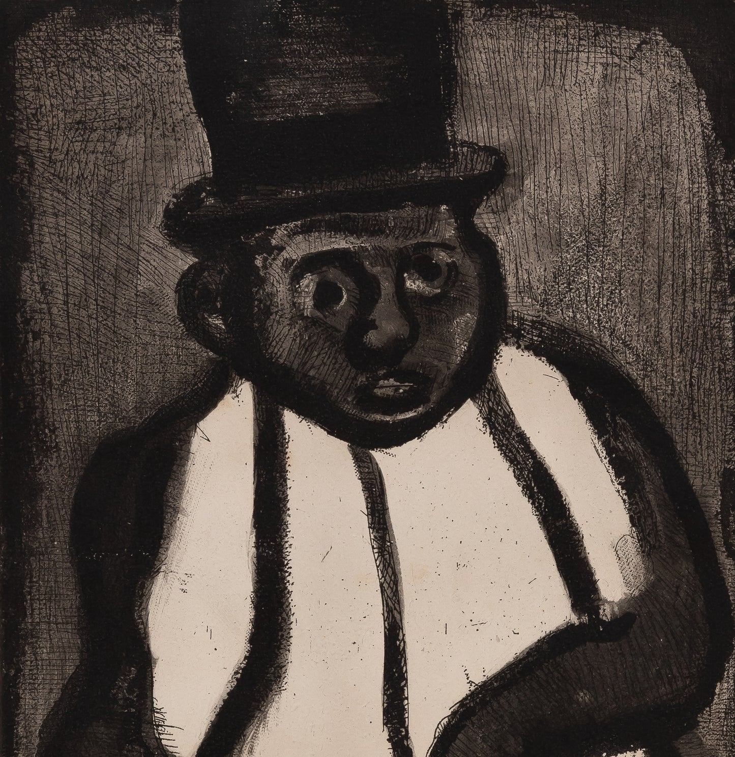Georges ROUAULT : Bon candidat Boudoubadabou - Gravure originale signée