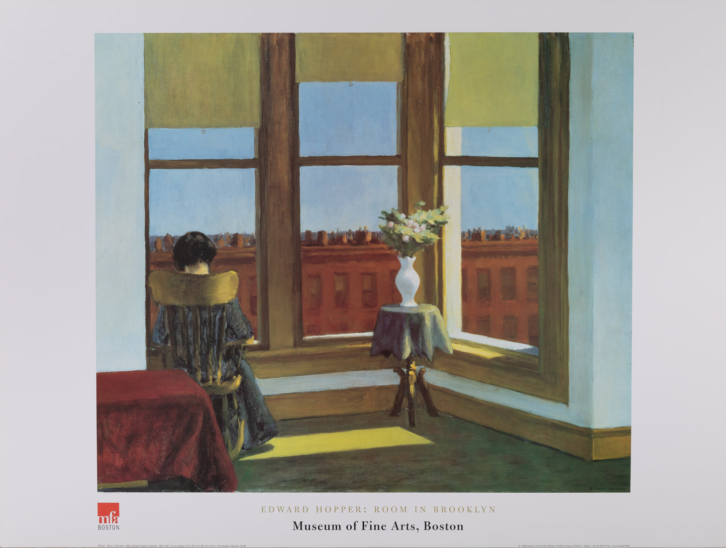 Edward HOPPER : Room in Brooklyn - Affiche originale