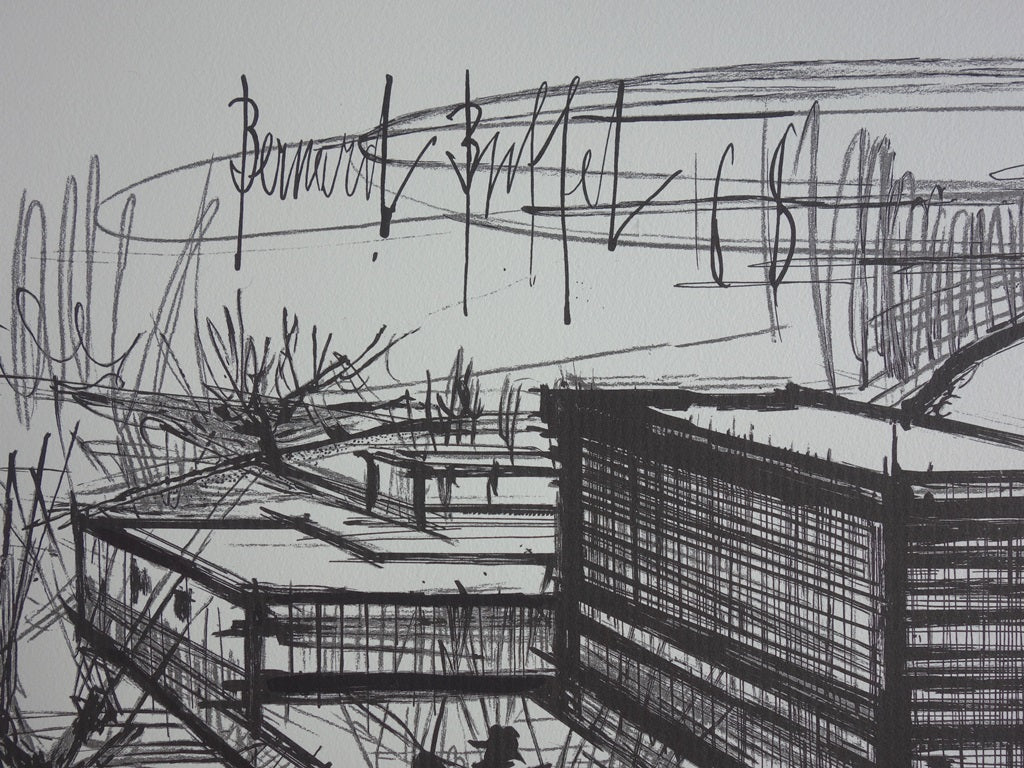 Bernard BUFFET : Siemens - Lithographie signée