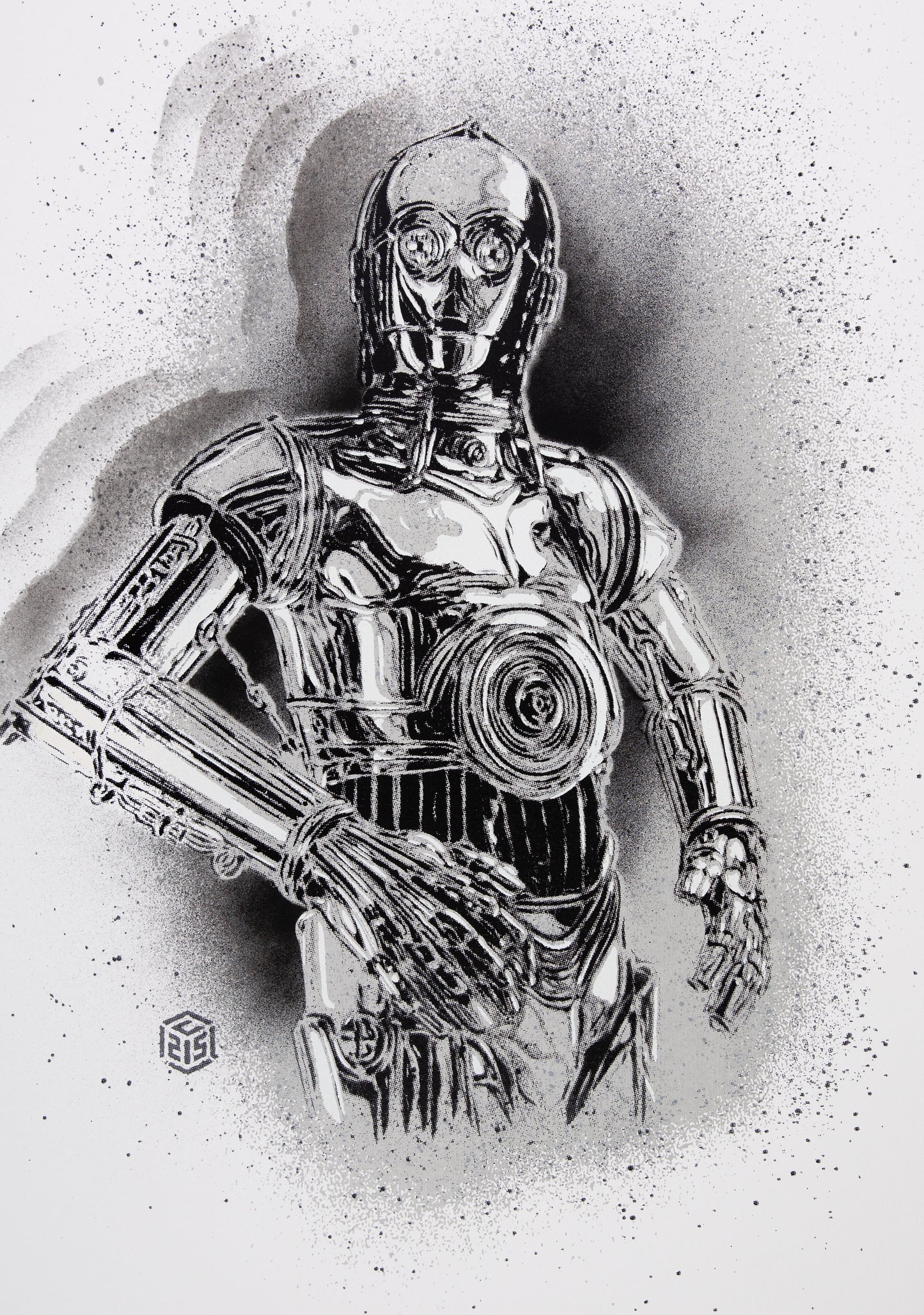 C215 : C3PO - Sérigraphie originale signée