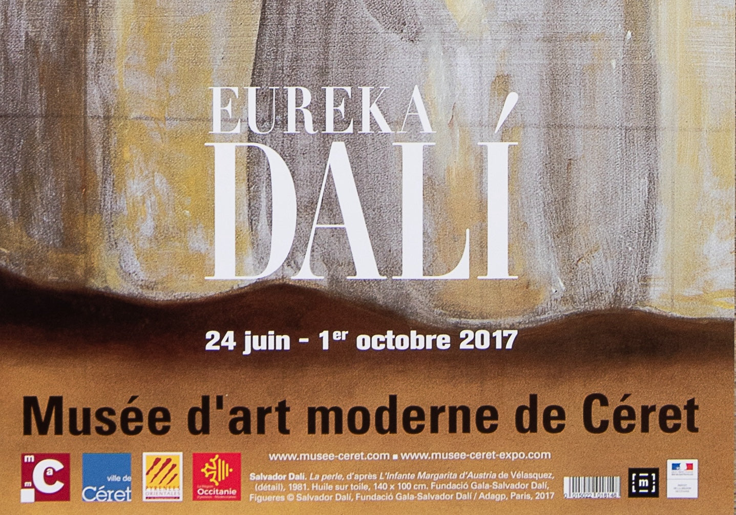 Salvador DALI : La perle - Affiche originale en couleurs