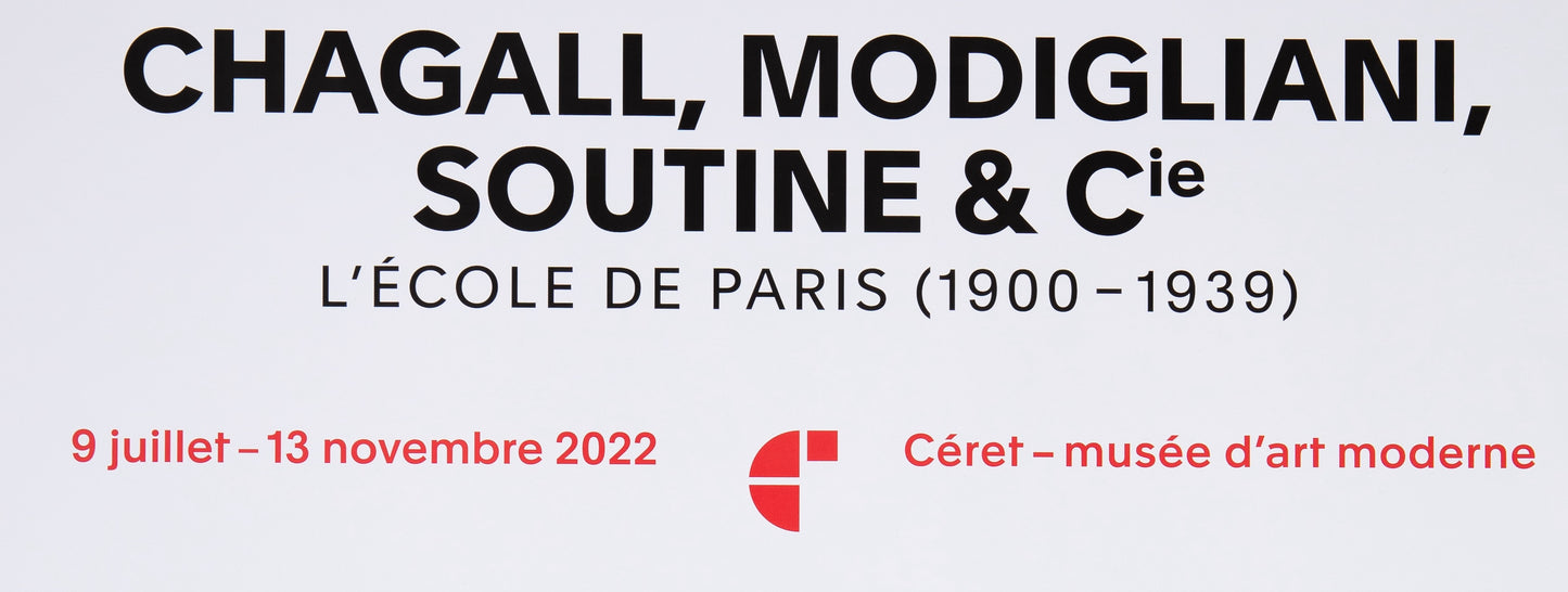 Chaïm SOUTINE : Exposition Musée Céret - Affiche originale signée