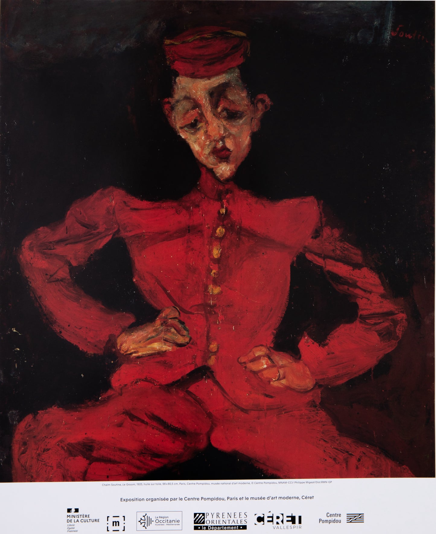 Chaïm SOUTINE : Exposition Musée Céret - Affiche originale signée