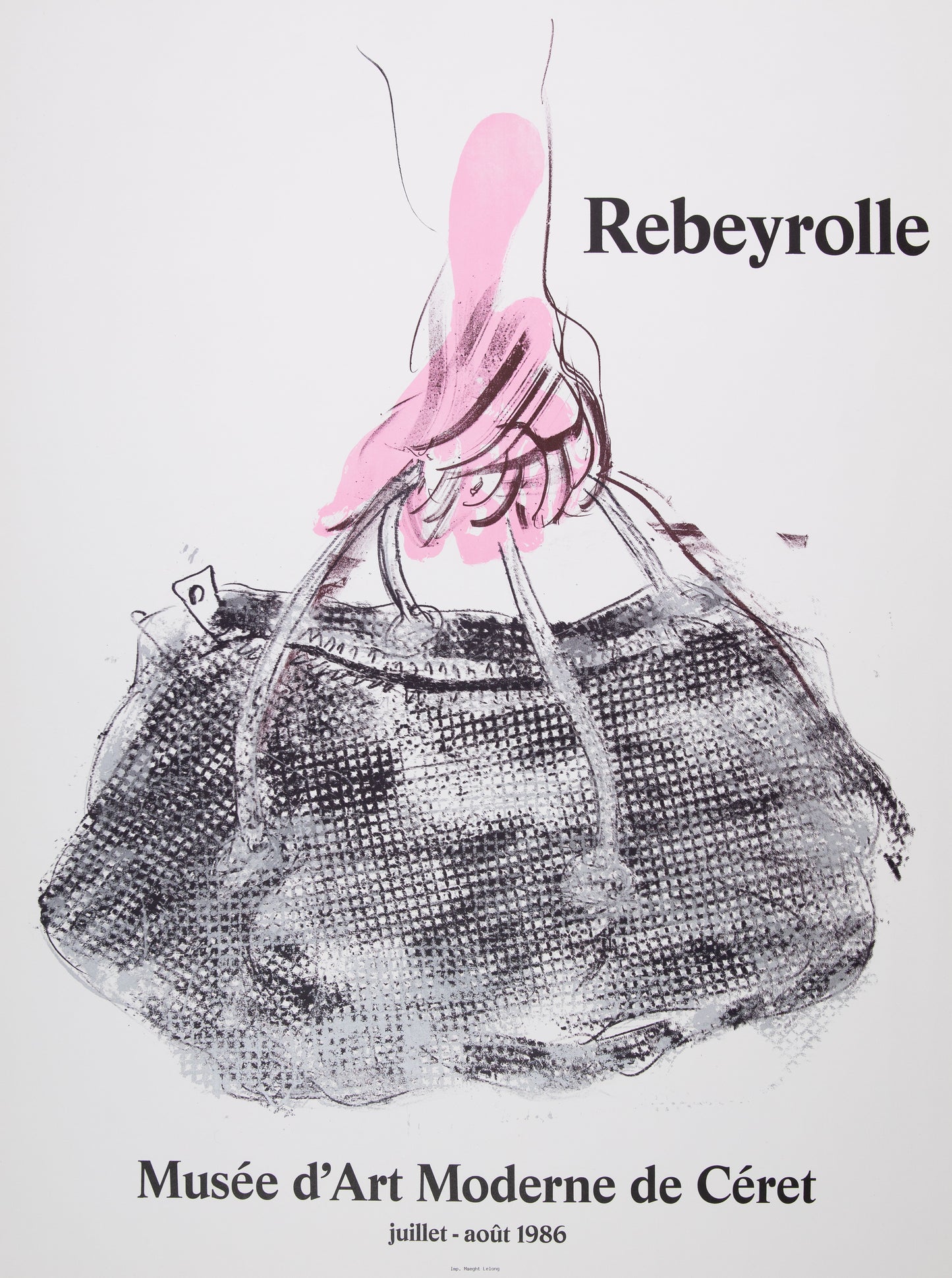 Paul REBEYROLLE : Le sac de Madame TELLIKDJIAN - Lithographie en couleurs