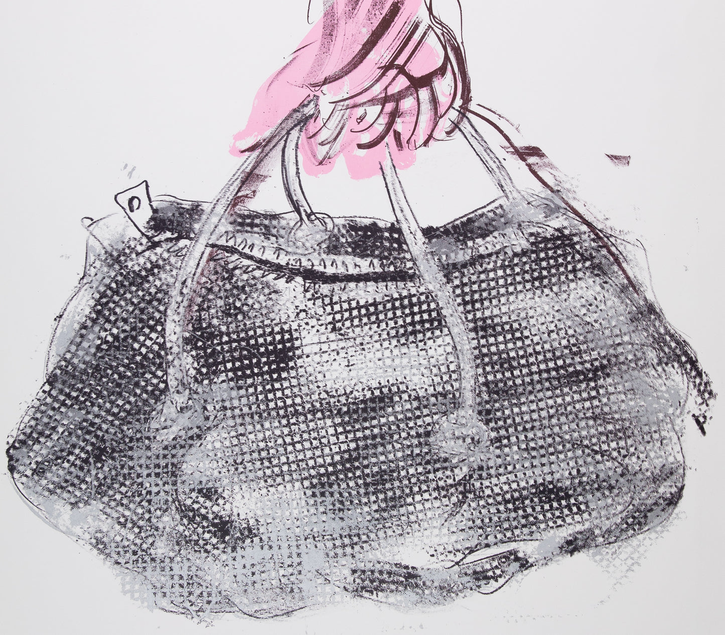 Paul REBEYROLLE : Le sac de Madame TELLIKDJIAN - Lithographie en couleurs