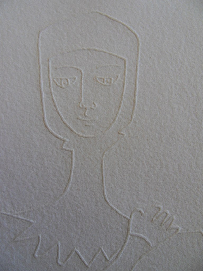 Jean COCTEAU : Le chevalier - Gravure signée