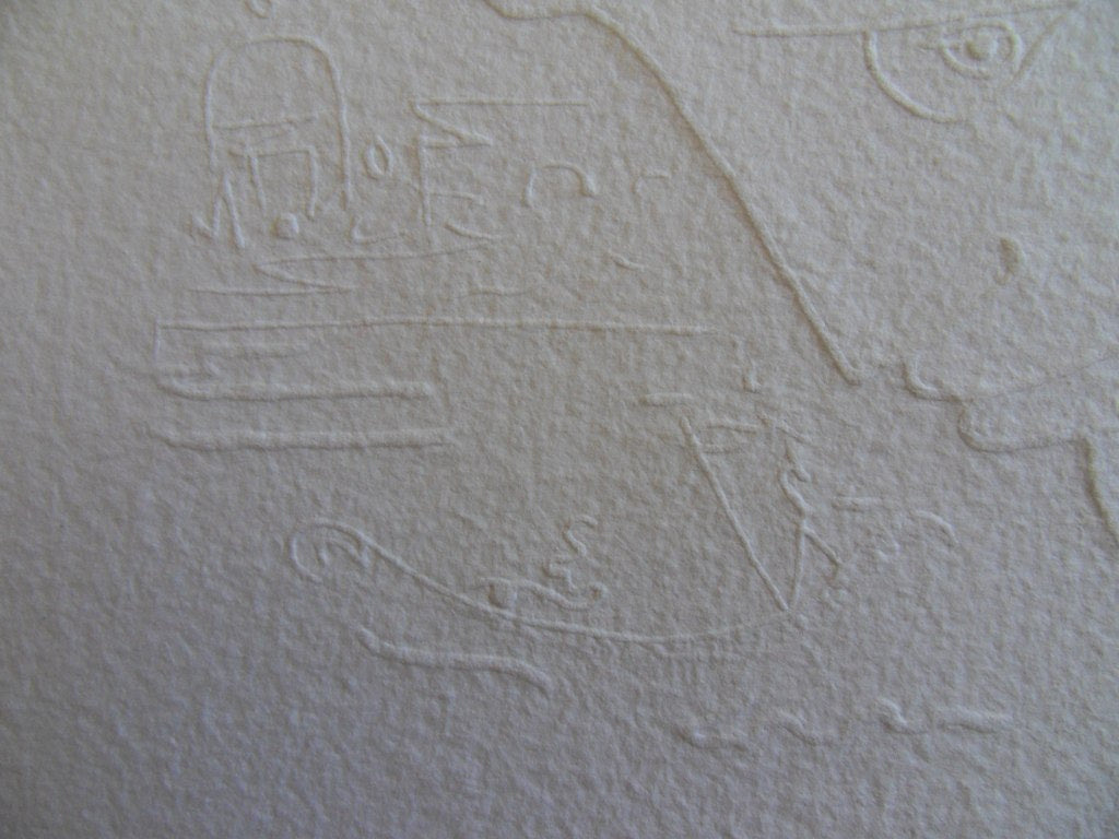 Jean COCTEAU : Visage d'homme à Venise - Gravure