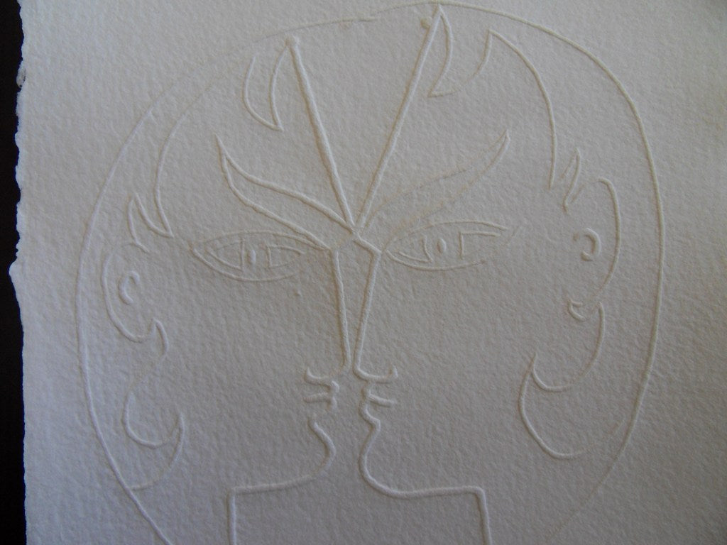 Jean COCTEAU : Les amoureux - Gravure