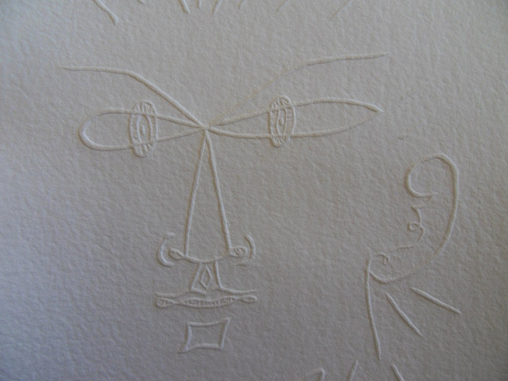 Jean COCTEAU : La colère - Gravure signée
