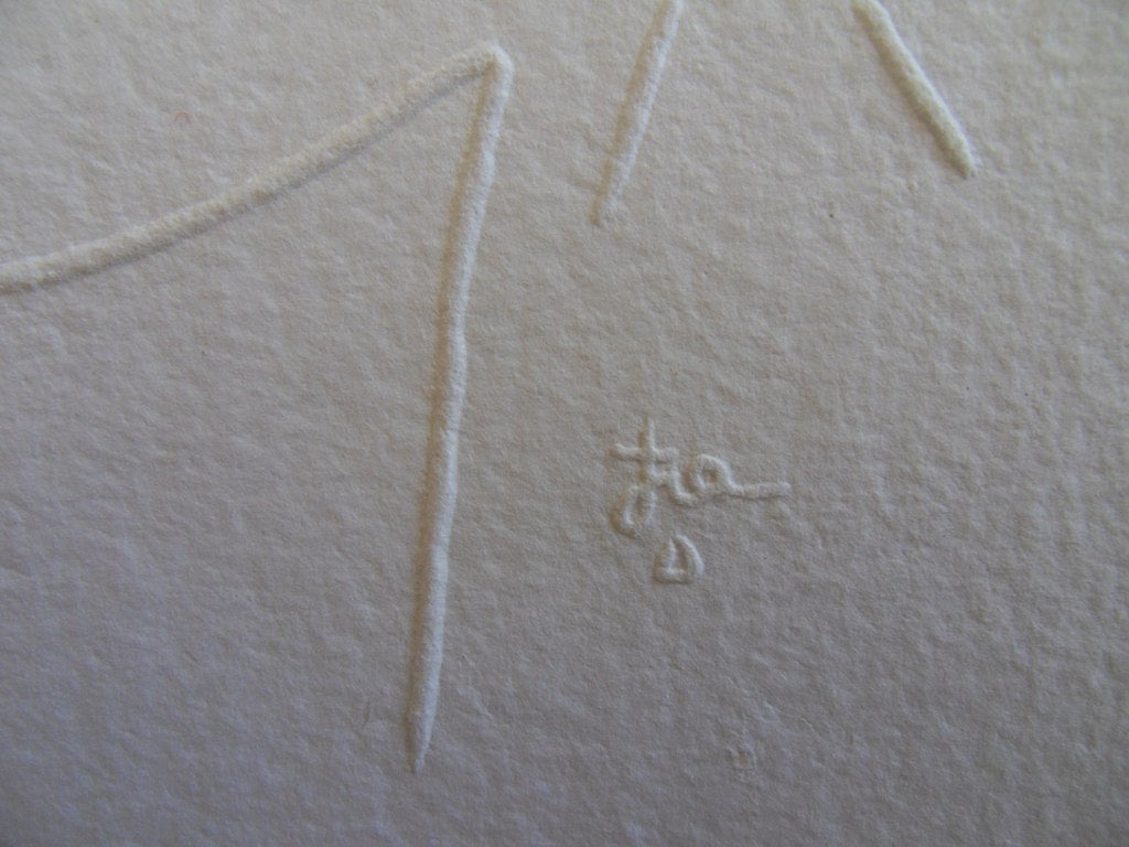 Jean COCTEAU : La colère - Gravure signée