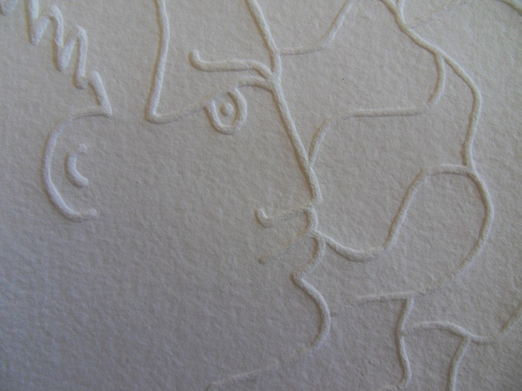 Jean COCTEAU : Faune de profil - Gravure