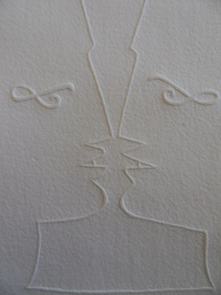 Jean COCTEAU : Face à face - Gravure signée