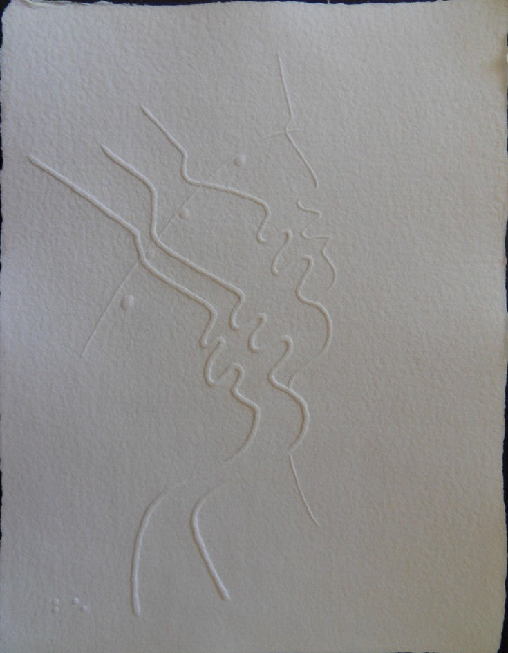 Jean COCTEAU : Hommes de profil - Gravure