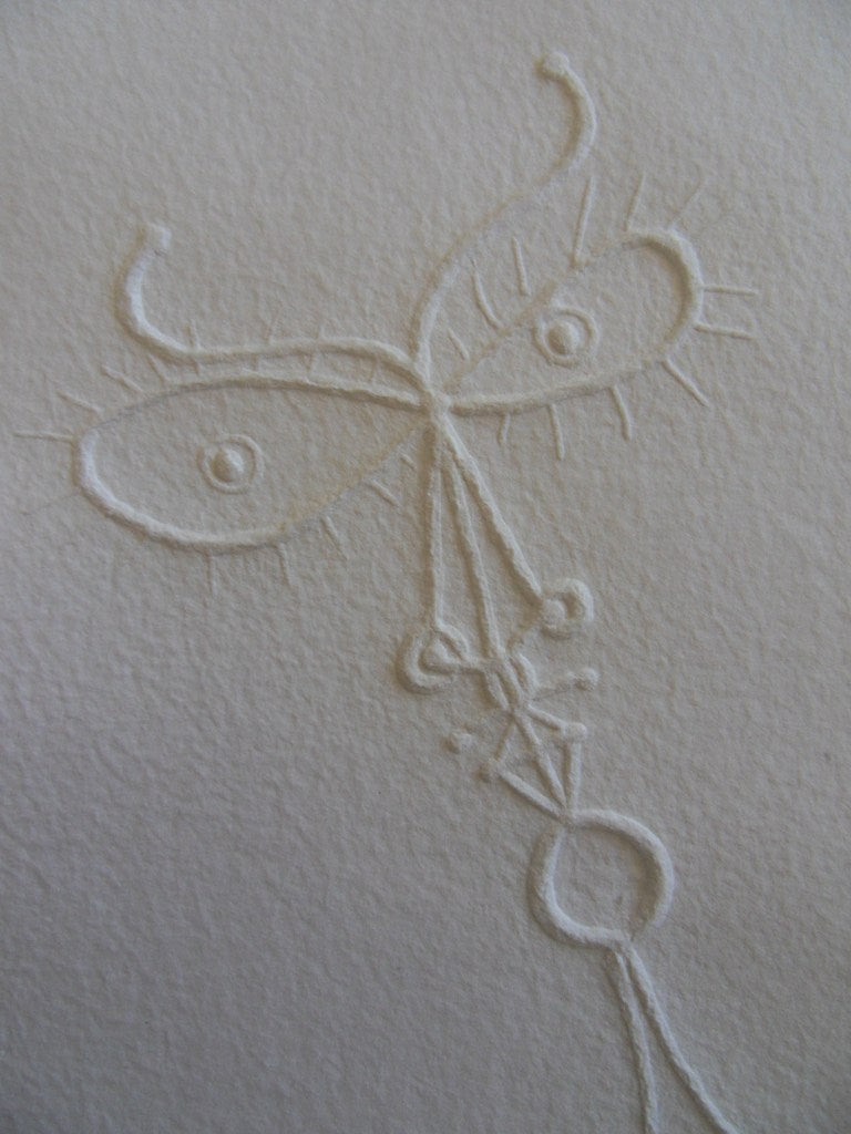 Jean COCTEAU : Les grands yeux - Gravure signée