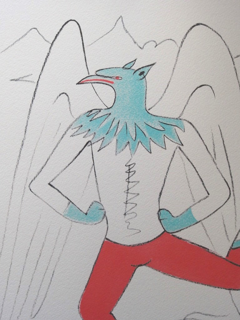 Jean COCTEAU : Le Griffon - Lithographie signée