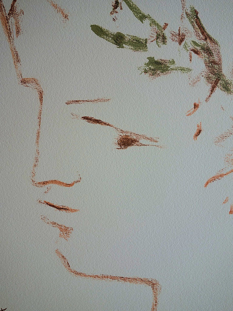 Jean COCTEAU : César, la couronne de lauriers - Lithographie signée
