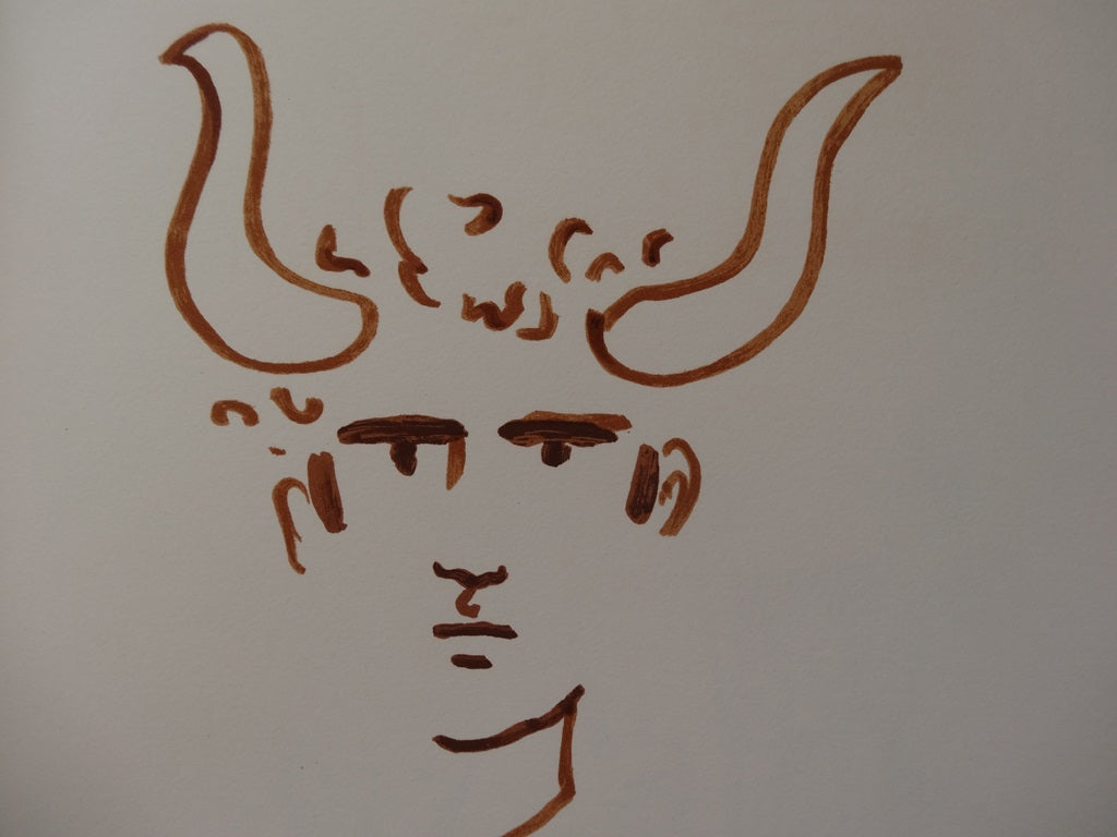 Jean COCTEAU : Toréador enragé - Lithographie signée