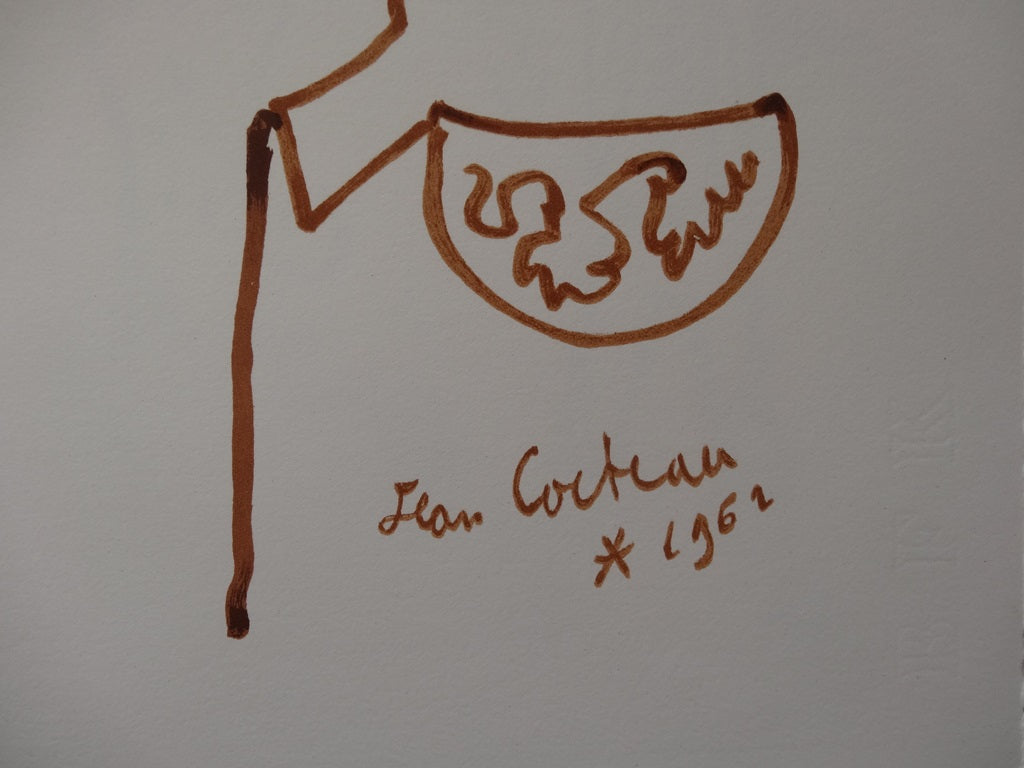 Jean COCTEAU : Toréador enragé - Lithographie signée
