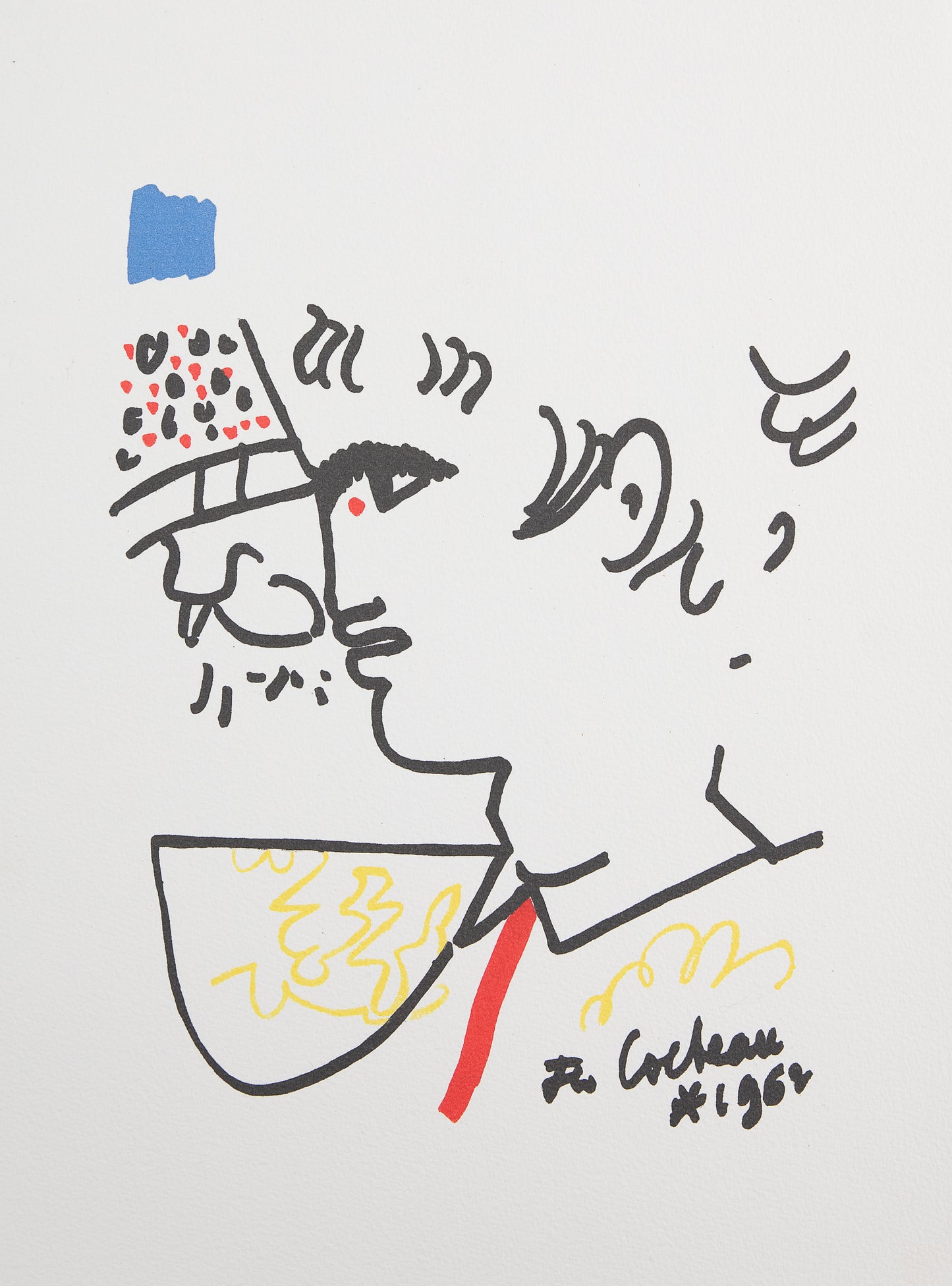 Jean COCTEAU : Toréador à la corrida - Lithographie signée