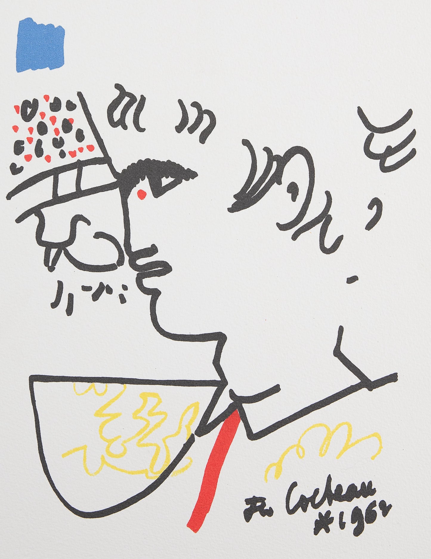 Jean COCTEAU : Toréador à la corrida - Lithographie signée