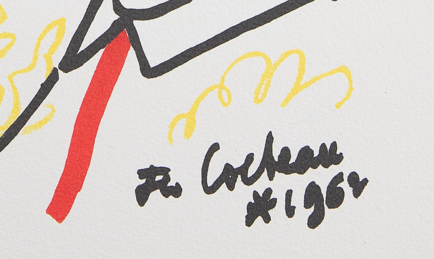 Jean COCTEAU : Toréador à la corrida - Lithographie signée